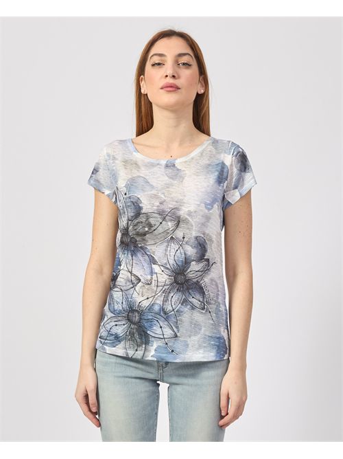 T-shirt girocollo Yes Zee con stampa sublimatica YES ZEE | T236-Y3022713